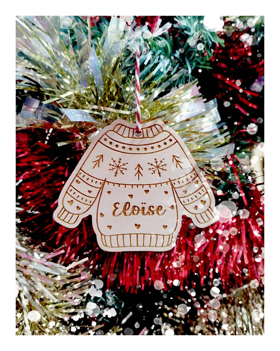 Boule de noël Pull moche (mais beau !)