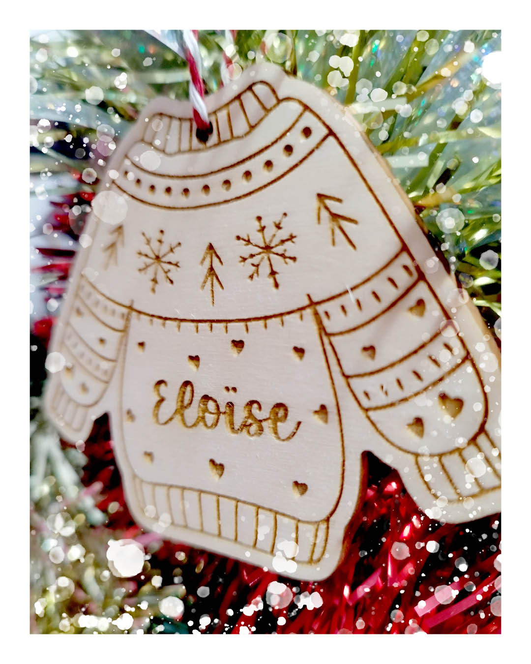 Boule de noël Pull moche (mais beau !)