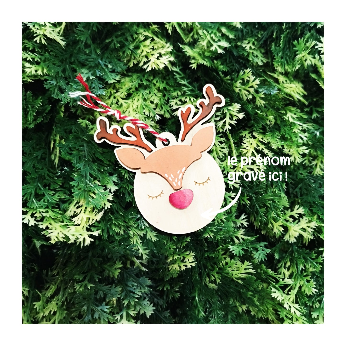 Boule de noël biche