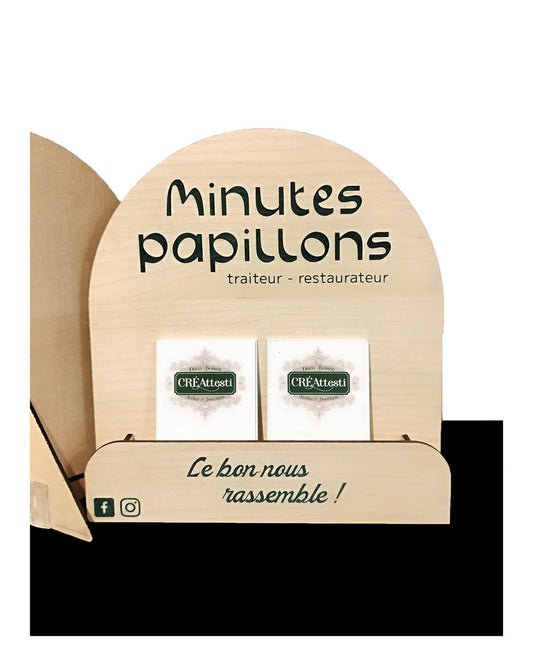 Présentoir pour Cartes de visites & Flyers - sur mesure