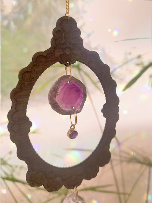 Attrape Soleil & son agate violette