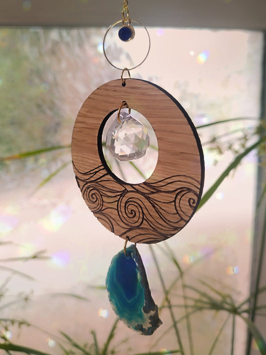 Attrape Soleil & son agate bleue