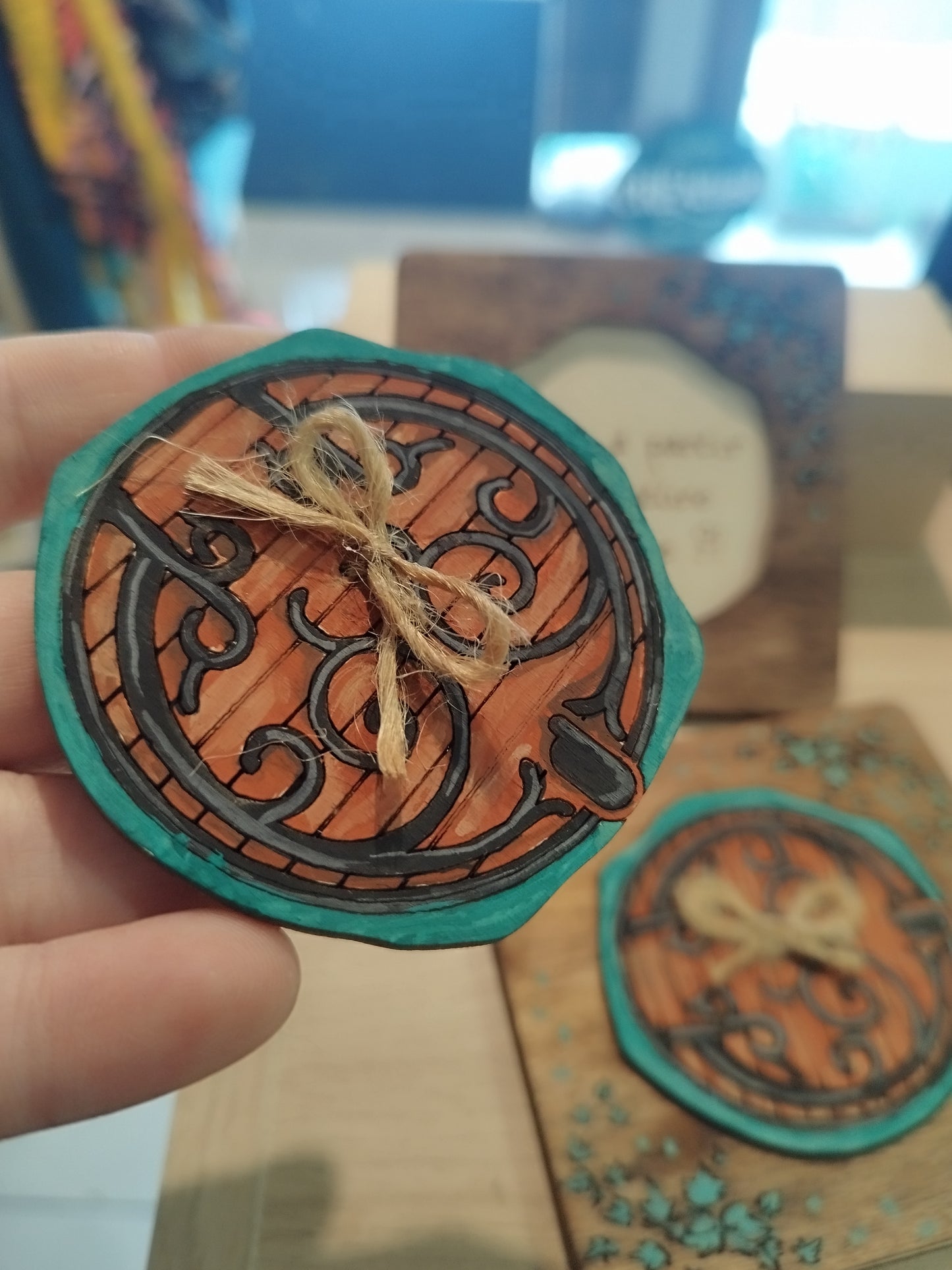 Carte d'annonce maison des Hobbits - peinte à la main