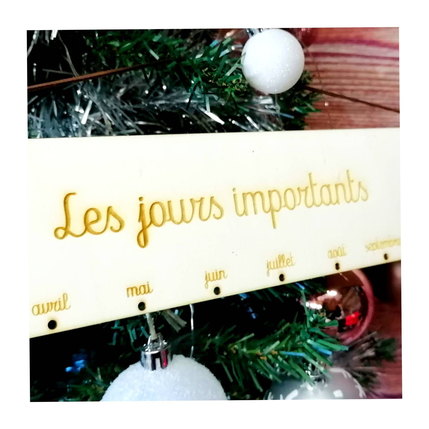 Calendrier des anniversaires perpétuel floral